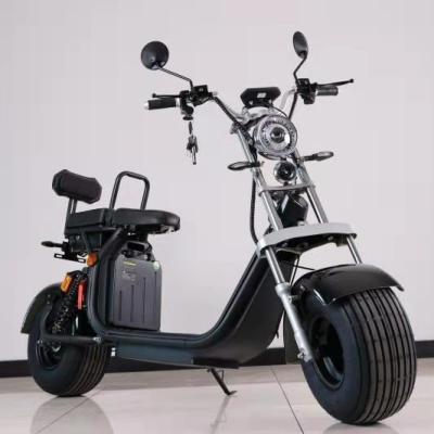 China Fashion City Scooter 1500W EU Stock Warehouse Motorcycle 2 Big Wheel Style Electric Eco-friendly Electric Scooter Safe Funny Exciting Electric Scooter Citycoco for sale