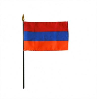 China Armenia Small Armenian Hand Flag Armenia Hanging Waving Hand Flag for sale