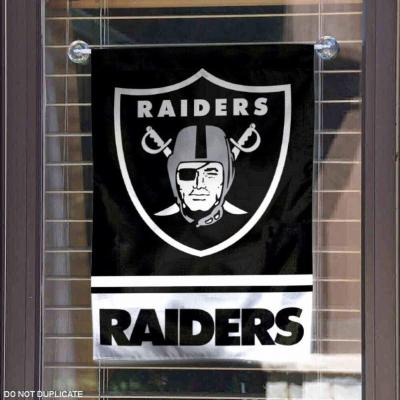 China Hanging Oakland Raiders Double Sided Garden Flag for sale