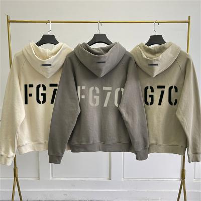 China Other KAREEM Trend BASES Zipper Hoodies FG7C Flocking Print High Street Men's and Women's Cotton Zipper Sweatshirts for sale