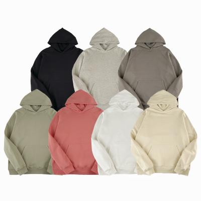 China Wholesale Breathable High Quality Heavy Cotton Hooded Teams Sweatshirts Essential Mens Loose Drop Shoulder Logo Hoodie Letter Hoodie for sale