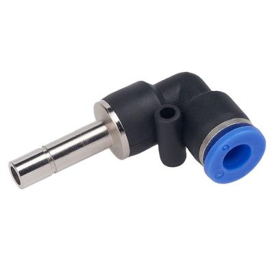 China PLJ Series Push In Tube Male Air Elbow Pneumatic Fitting Connector 1/8-1/2 for sale