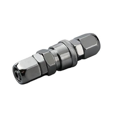 China Straight PU Round 4mm-35mm Self Lock Fitting Quick Bead Nickel Pneumatic Fitting for sale