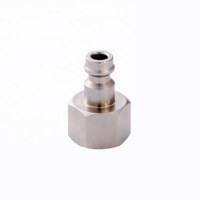 China Factory Stainless Steel Quick Connect Straight Silver Pneumatic Fitting Pneumatic Fitting for sale