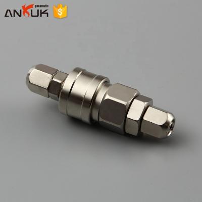 China PU Iron Tube Female Straight Round Quick Fit Coupler 4mm-23mm for sale