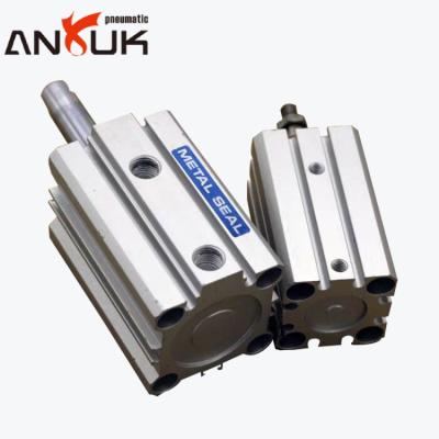 China Effectively Reduce Friction MQQTB Series Aluminum Alloy Metal Seal Pneumatic Compact Air Cylinder for sale