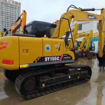 Chine L'original de la Chine Sany 155 excavateur qualité et bon marché fabuleuse voiture état les derniers prix d'occasion SY excavateur à vendre