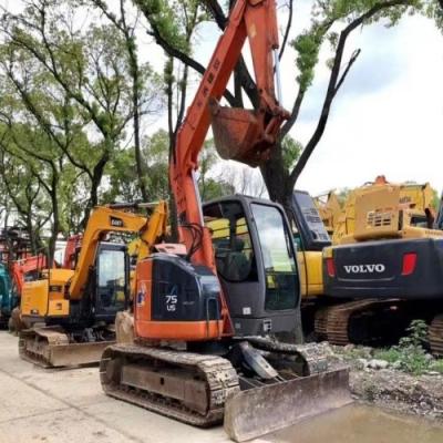 Cina 70 75 Usato Hitachi escavatore ZX75US Piccolo 7 tonnellate scavatore idraulico in vendita