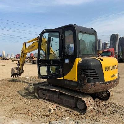 China 5 Ton mini used hyundai r55 excavator 55 model chain bagger still working good r55-7 for sale