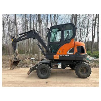 China good quality 5 ton Doosan DX60W used wheel excavator in shanghai Doosan used excavator in china factory for sale for sale