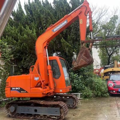 China DH80 Gebruikte Doosan graafmachine 8 ton mini graafmachine in goede staat Te koop