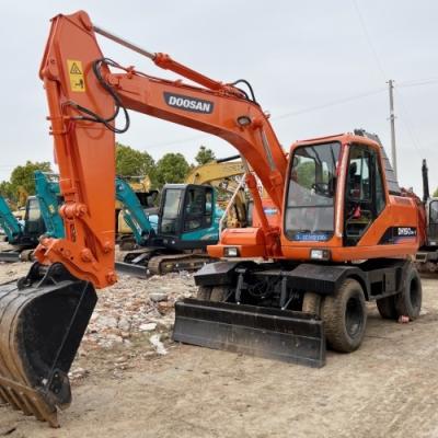 China DH150W-7 Used Doosan Excavator Equipment 15t Wheel Excavator Good Condition for sale