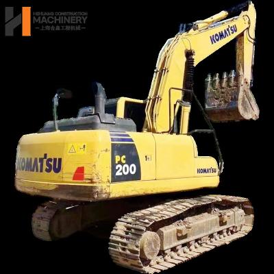 China sell used medium-sized komatsu 200-8mo pure earthwork excavator with stable performance large parts without maintenance and comp for sale