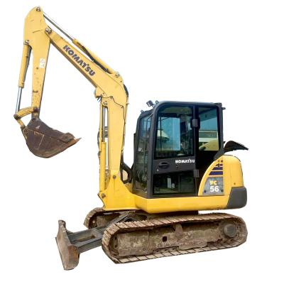 China Crawler Used Komatsu Excavator PC56-7 Old 5 Ton Mini Excavator for sale