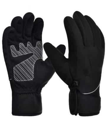 China 3M Thinsulate Cotton Windproof Handsome Fabric Warm Travel Heated Custom Logo Ski Gloves Waterproof Snowboard Winter Ski Gloves for sale