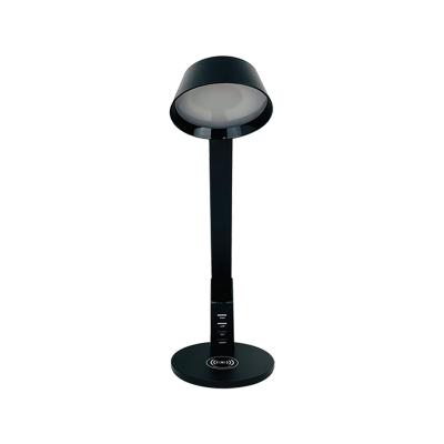 China Lighting Works Night Book Luxury Wireless Charger USB Led Reveal Mushroom Metal Colored Iron Simply Modern Study Table Lamp Mini Hotel Desk for sale