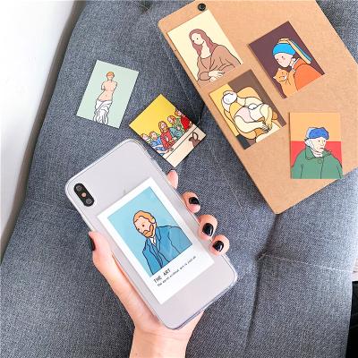 China View Photo Fashion Anti-fall Clear Back Cover Phone Case Paint TPU Soft Silicone Phone Case For Iphone XR XS for sale