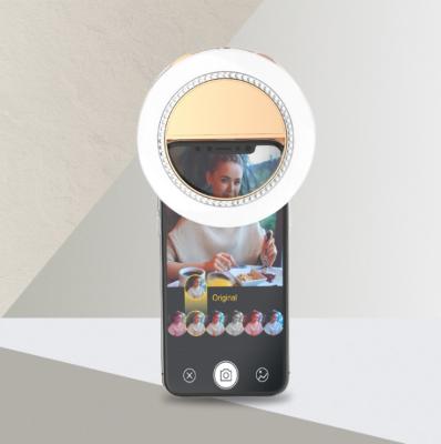 China LED Selfie Ring Light Adjustable Portable Knob Switch Convenient Boost Light Mobile Phone Led Selfie Ring Light for sale