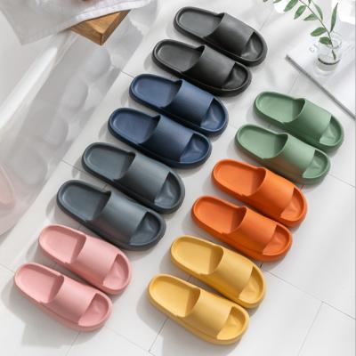 China CUSHIONING Latest Wholesale Soft Eva Slippers Ladies Slides Sandals Slippers Waterproof Breathable Mens Slides for sale