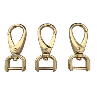 China Retail industry alloy dog ​​hook hugs metal swivel snap hook loop hardware accessories for bags tie lobster loop hook for sale