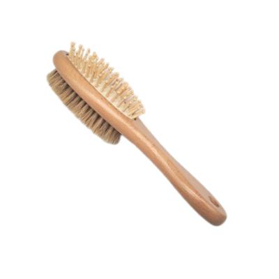 China Promotional Viable Cat Beauty Tools Wooden Handle Dog Grooming Brush for sale