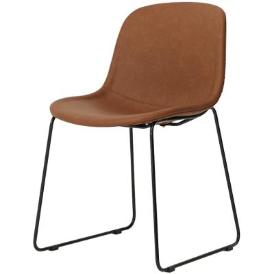 China Foldable Nordic Style Velvet Chair Free Sample Dining Chairs Modern Leather for sale