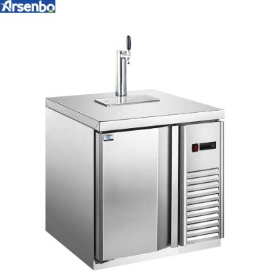 China Single-temp Arsenbo Stainless Steel Beer Cooler Wine Juice Dispenser Cool Beer In Kegs Beer Kegerator for sale