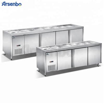 China Commercial Refrigerated Single-Temperature Sandwich Prep Table Freezer Fridge Refrigerator for sale