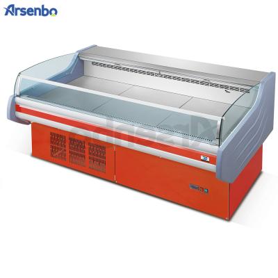 China Double-temperature Commercial Fresh Meat Display Cooler Refrigerator With High Quality for sale