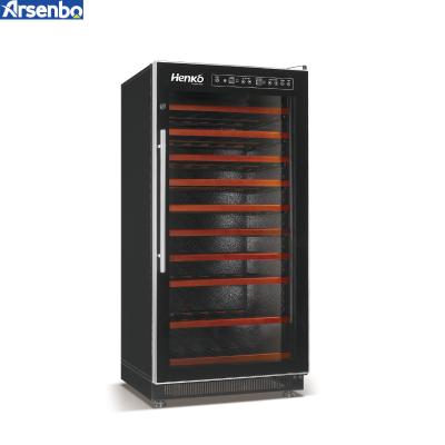 China Hotel Arsenbo Homeuse Constant Temperature Wine Fridge Air Cooling Compressor Cooling Wine Cooler for sale