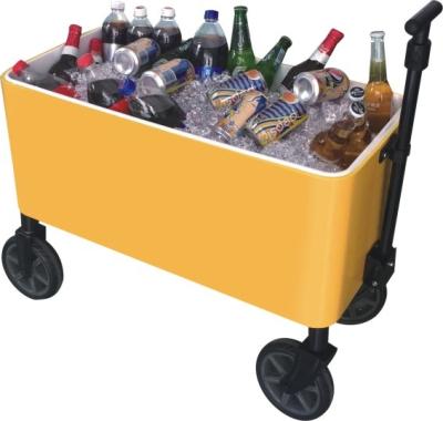 China Factory Wholesale High Quality Waterproof Yellow Supply Cart Cooler for sale