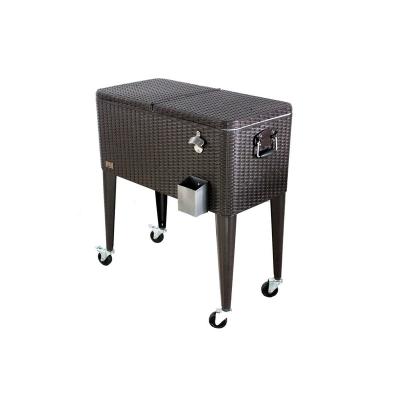 China 80QT Trolley Huge Space Garden Furniture Party Help 80qt Viable Cooler for sale