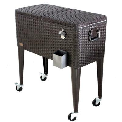 China High Quality Customized Sustainable Fashion Design Rolling Cooler Cart for sale