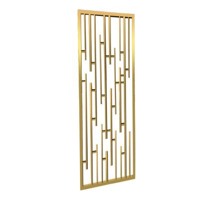 China Europe Stainless Steel Titanium Light Iron Simple Modern Hallway Rose Gold Decoration Customization Folding Folding Screen for sale