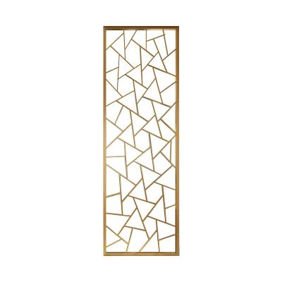 China Europe New Light Stainless Steel Screen Front Door Luxury Folding Chinese Bedroom Prevent Bad Luck Hallway Simple Modern Partition for sale