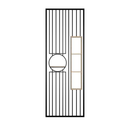 China Luxury modern and simple Europe small light partition wrought iron apartment living room entrance hallway screen for sale