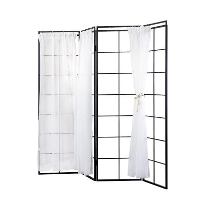 China Europe factory direct sales iron modern folding partition mobile customization room cavity hotel decoration screen for sale