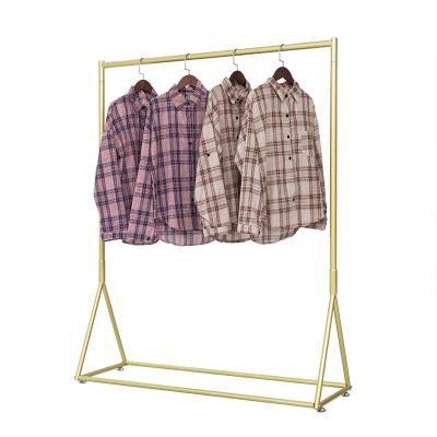 China Lightweight Luxury Boutique Clothing Shopping Hanger Display Stand Clothing Rack For Shopping for sale