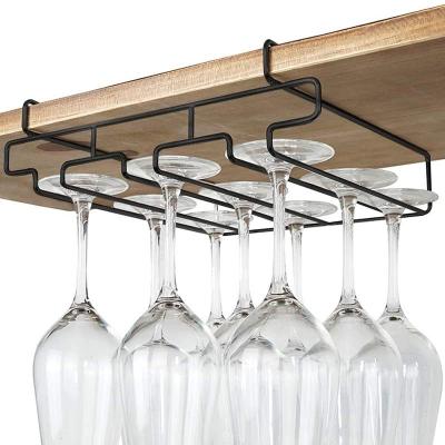 China Wall Rack Float Wine Storage Rack Commercial Glass Hanging Wine Rack for sale