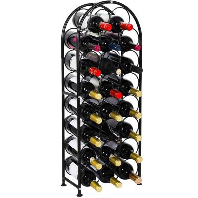 China Other Vertical Metal Display Rack Floor Wine Cabinet Household Bottle Shelf Display Ornaments for sale