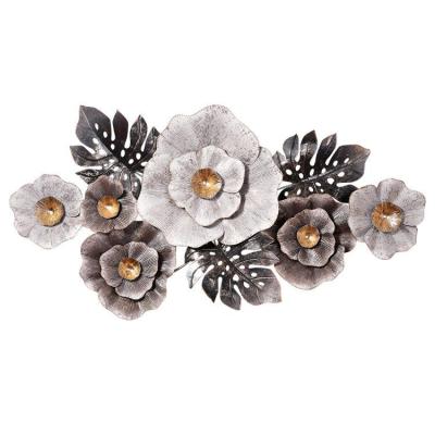 China Three-Dimensional Flower Art Home Decoration Traditional Iron Wall Hanging for sale