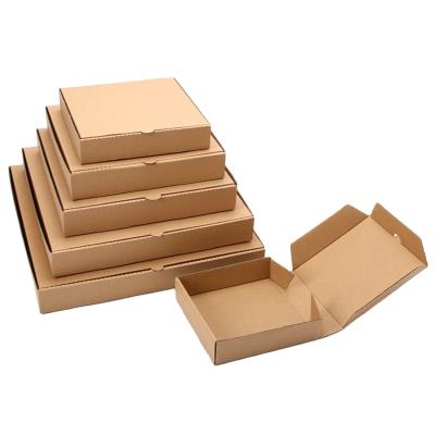 China Brown 10 Inch Pizza Recyclable Corrugated Paper Take Out Box for sale