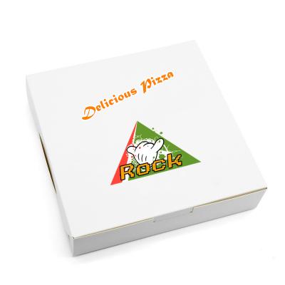 China Customized Design Recyclable And Printing 6 Inch Pizza Box White Ivory Board Paper for sale