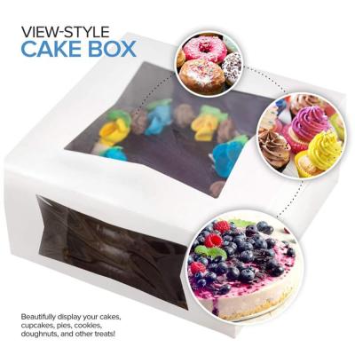 China Free Samples Recyclable Luxury Custom Logo Cup Clear Cake Box Wholesale for sale