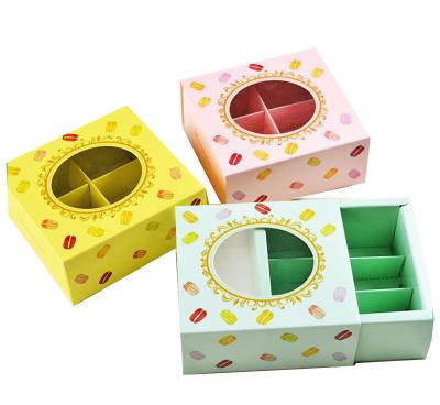 China Recyclable Custom Design Cardboard Box Insulation Macaroon Box for sale