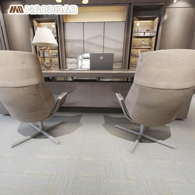 China Super Non-Slip Waterproof Easy To Clean 2 Mm PVC Carpet Grain Office Floor Tile LVT Dry Back Luxury Vinyl Flooring for sale