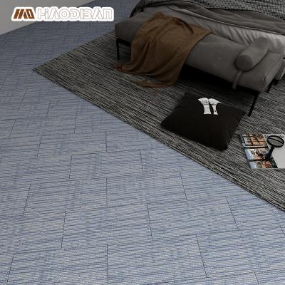 China HaoFamily Super Non-slip Flooring Noiseproof 2mm 3mm Glue Down Vinyl Tiles LVP Luxury PVC LVT Flooring For Bedroom Living Room Department for sale