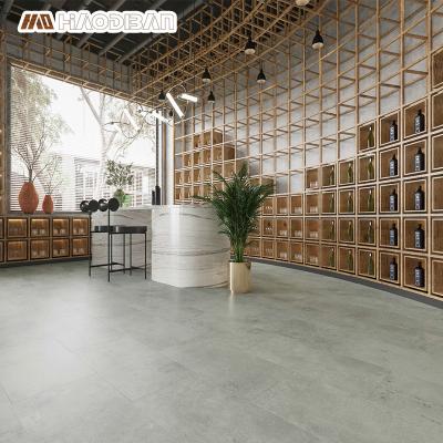 China Minimalist Easy Clean 4mm Marbles Look Click Locking SPC Rigid Hybrid Vinyl Core Interlocking Floor Tiles For Shop Restaurant for sale