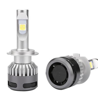 China Aviation Aluminum+Cooling Fan MACAR High Brightness XHP7070 55W 8000LM Car Led Headlight Bulb for sale