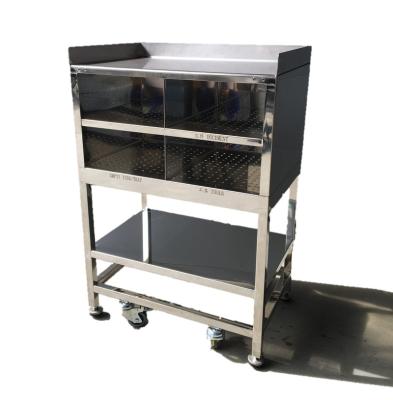 China Industrial Stainless Steel304 Work Table Station Cart For Semicondutor for sale